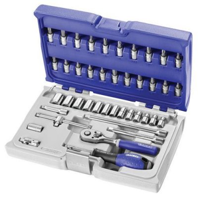 EXPERT Coffret Douilles Et Accessoires 1/4" M&eacute;triques - 42 Pi&egrave;ces / E030702