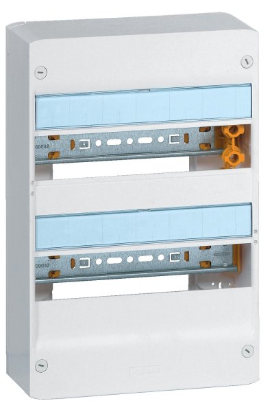 LEGRAND Coffret Drivia 13 modules 2 rang&eacute;es IP30 IK05 - Blanc RAL9003 -401212