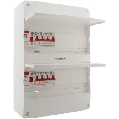 THOMSON Coffret &eacute;lectrique 2 rang&eacute;es 26 modules - Id&eacute;al T1-T2 - 