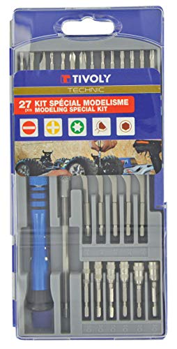 TIVOLY Coffret embouts pr&eacute;cision mod&eacute;lisme maquettisme 27 pces