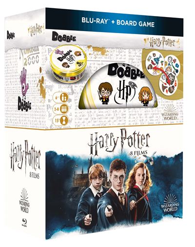 WBS Coffret Harry Potter, Jeu de Soci&eacute;t&eacute; Dobble Blu-ray