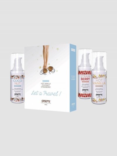EXSENS Coffret Huiles de Massage Gourmandes Let's Travel