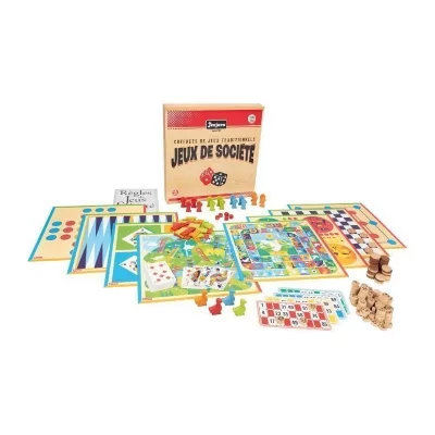 JEUJURA COFFRET JEUX TRADITIONNELS EN BOIS