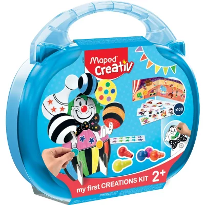 MAPED Coffret  mon premier kit cr&eacute;atif gommettes et coloriage
