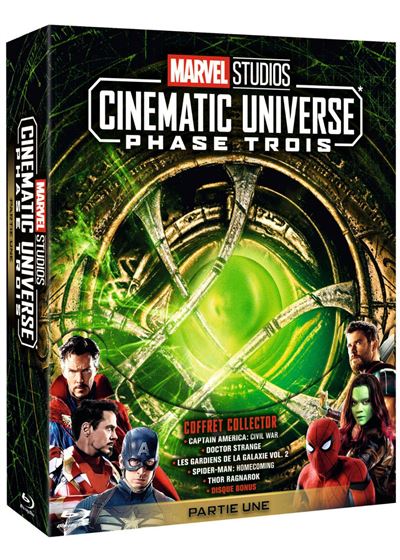 Coffret Marvel Studios Cinematic Universe Phase 3 Partie 1 Blu-ray