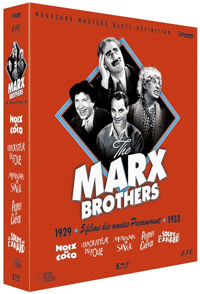 Coffret Marx Brothers Cult' Edition Collector Blu-ray
