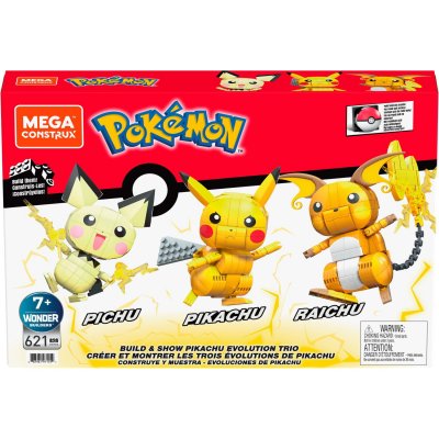 MEGA Coffret  Evolution 3 figurines Pok&eacute;mon articul&eacute;s &agrave; construire 