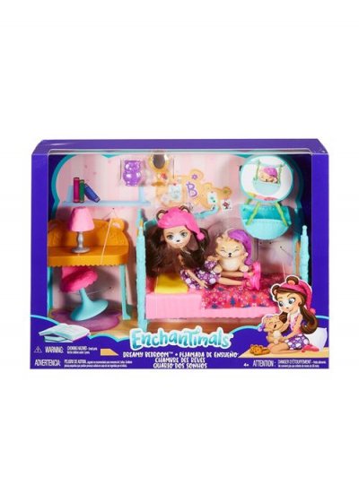 ENCHANTIMALS Coffret Mini-Poup&eacute;e - La chambre de l'ours - FRH46
