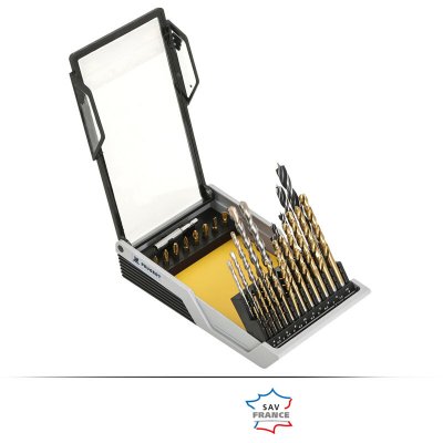 PEUGEOT Coffret mixte de forets et embouts - PH/PZ/FE - &Oslash;2-10 mm - 32 pi&egrave;ces