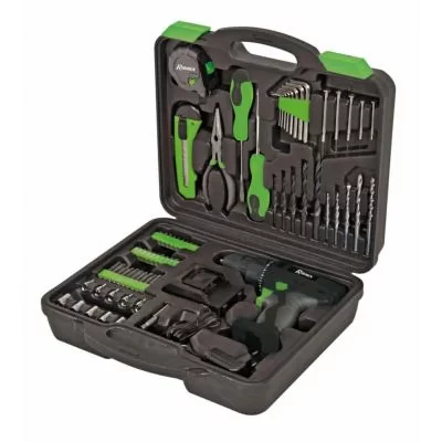 RIBIMEX Coffret perceuse-visseuse 12 volt 1,3 ah 1 batterie lithium