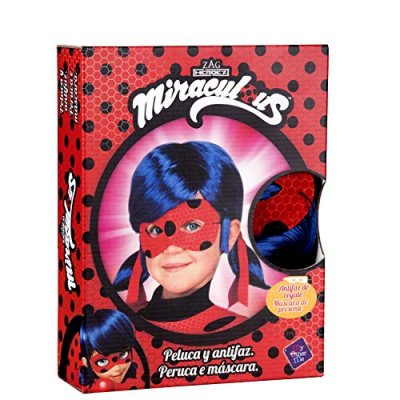 MY OTHER ME FUN COMPANY, SL Coffret perruque et masque Chat Noir Miraculous adulte