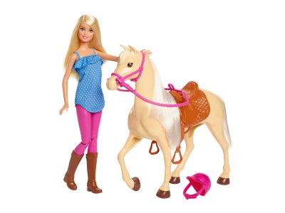 BARBIE Coffret poup&eacute;e  avec son cheval
