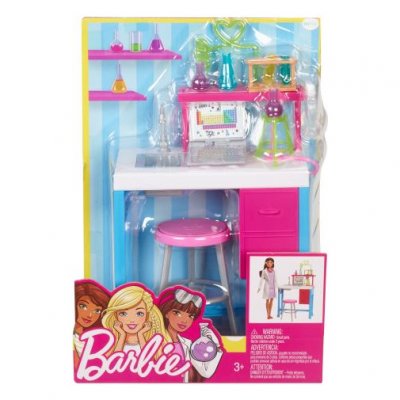 MATTEL Coffret poup&eacute;e mannequin - laboratoire - fjb28