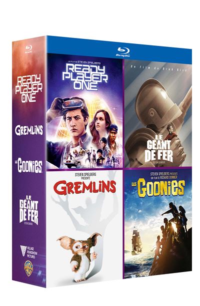 Coffret Ready Player One Gremlins Les Goonies Le g&eacute;ant de fer Blu-ray