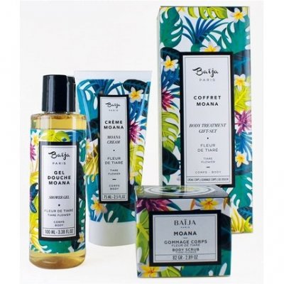 BAIJA Coffret rituel soin corps parfum fleur de tiar&eacute; Moana 450g
