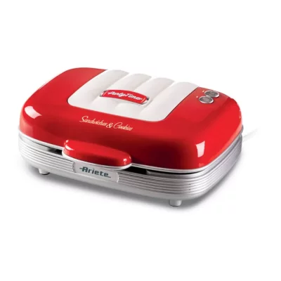 ARIETE Coffret sandwich 3 en 1 cupcakes donuts rouge 1972/00 