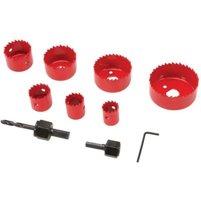 SILVERLINE Coffret scies-cloches 11 pi&egrave;ces - D.21 - 64 mm - 633479 - 