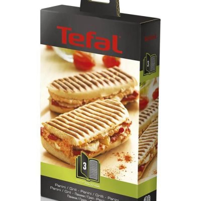 TEFAL Coffret  2 plaques grill-panini
