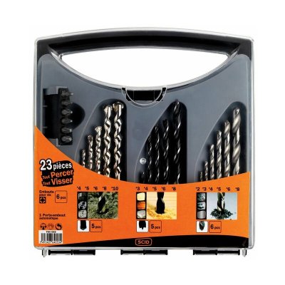 SCID Coffret tout percer tout visser - n&deg;1 - 23 pi&egrave;ces - 