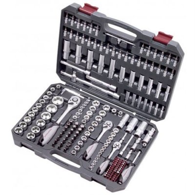 KRAFTWERK Coffret universel douilles et accessoires 1/2"", 1/4"", 3/8"", 200 pcs  133,65