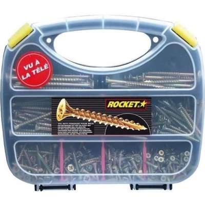 VYNEX Coffret - vis bois - lot de 430 - Rocket - 