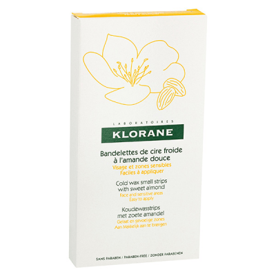 KLORANE COLD WAX SMALL STRIPS with sweet almond 6 pz