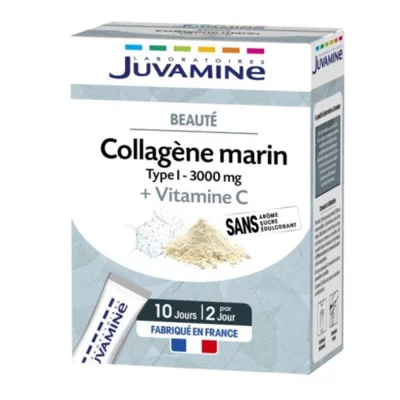 JUVAMINE Collag&egrave;ne Marin Type I 3000mg + Vitamine C 20 Sitcks Beaut&eacute; 