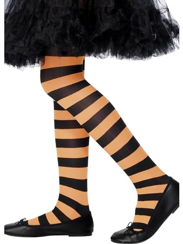 PL RH SMITH & SONS WIGMAKERS LTD TRADING AS SMIFFY S, Collants Ray&eacute;s Noires et Oranges Luxe pour enfant