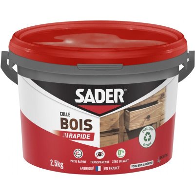 SADER Colle &agrave; bois  - Prise rapide 5 minutes - Seau 2,5 kg