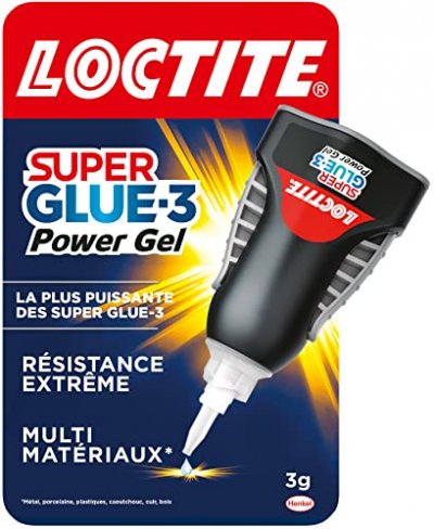 LOCTITE Colle Cyanoacrylates SUPERGLUE-3 Power Gel Control 3g 
