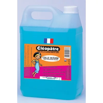 CLEOPATRE Colle &eacute;cole Cl&eacute;opatre cristal bleu - flacon de 5 litres