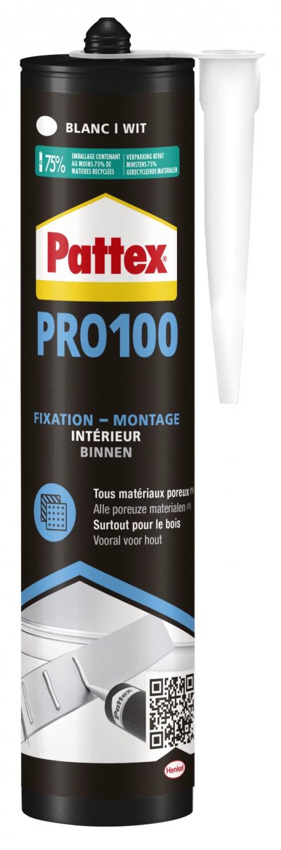 PATTEX Colle fixation PL100  high tank - blanc - 1726674 - Blanc