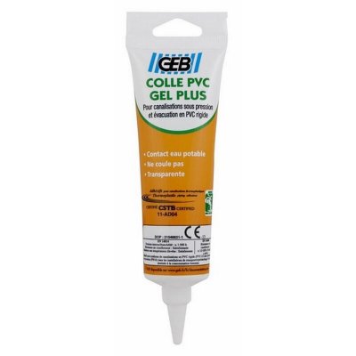 GEB Colle gel plus pvc tube 125 ml 640402