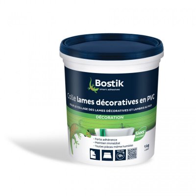 BOSTIK Colle lame d&eacute;corative et lambris en PVC murale  1kg