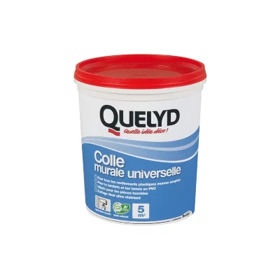 QUELYD Colle pour rev&ecirc;tement mural souple  - Pot 1 kg