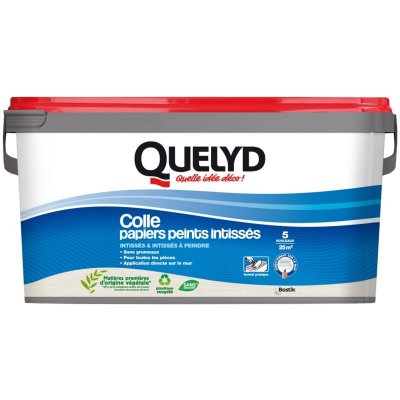 QUELYD Colle  pour papier peint intiss&eacute; doseur int&eacute;gr&eacute; 3kg