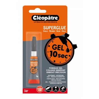 CLéOPâTRE Colle Super Glue Gel Cl&eacute;op&acirc;tre - 3 g - Cl&eacute;op&acirc;tre - couleur variant