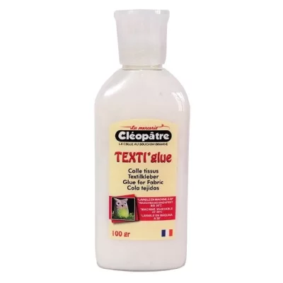 CLEOPATRE Colle Textile Cl&eacute;op&acirc;tre - Texti'glue - 100 g - Cl&eacute;op&acirc;tre - couleur variant