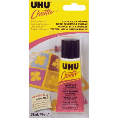 UHU Colle , Tissu, Feutrine & Rubans 38ml