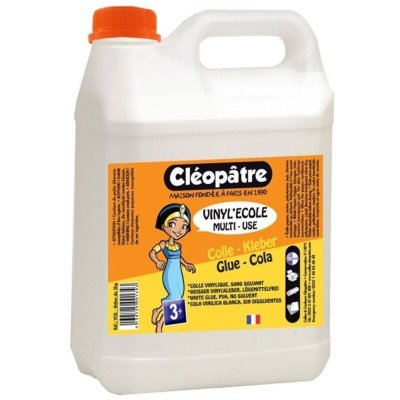 CLEOPATRE Colle vinylique blanche VINYL'ECOLE 2 kg - Cl&eacute;op&acirc;tre - couleur variant