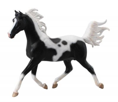 COLLECTA  animal de jeu &Eacute;talon arabe 25 cm ABS noir/blanc 