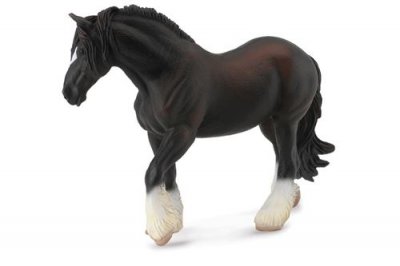 COLLECTA  chevaux : Jument Shire 17 cm noir 
