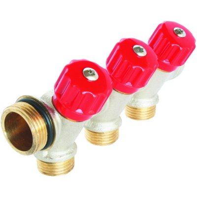 SOMATHERM Collecteur Laiton A Portee Plate Avec Vannes A Clapet Easy Lock