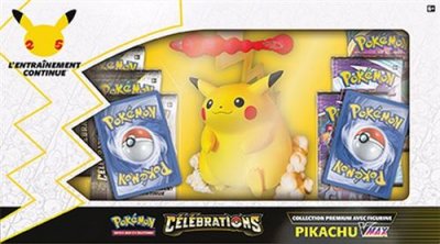 POKEMON Collection C&eacute;l&eacute;brations Pok&eacute;mon 25 Ans : Coffret Premium Fig. Pikachu Vmax