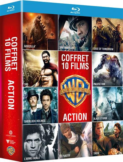 Collection de 10 films action Warner - Coffret Blu-Ray