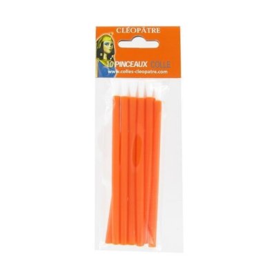 CLEOPATRE COLLES- Sachet de 10 pinceaux sp&eacute;cifiques, 10528, Multicolore, 12CM