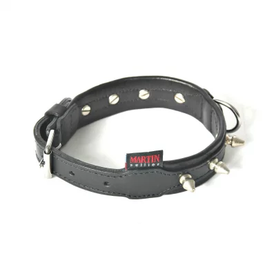 MARTIN SELLIER Collier cuir cloute 55-75 cuir vachette 