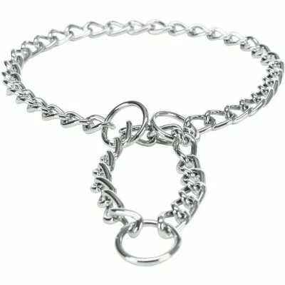 TRIXIE Collier d'arr&ecirc;t en cha&icirc;ne, simple rang XL 65 cm/4 mm pour chien