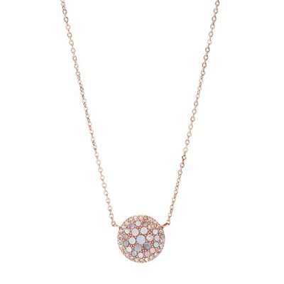 FOSSIL Collier Femme Vintage glitz Dor&eacute; rose JF01740791 Rose 