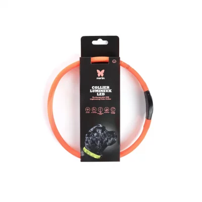 MARTIN SELLIER Collier pour chien tube LED 